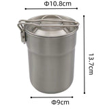 TD® 304 acier inoxydable tasse Camping en plein air pratique tasse à café 1L lumière vapeur poignée pliante Camping tasse à eau