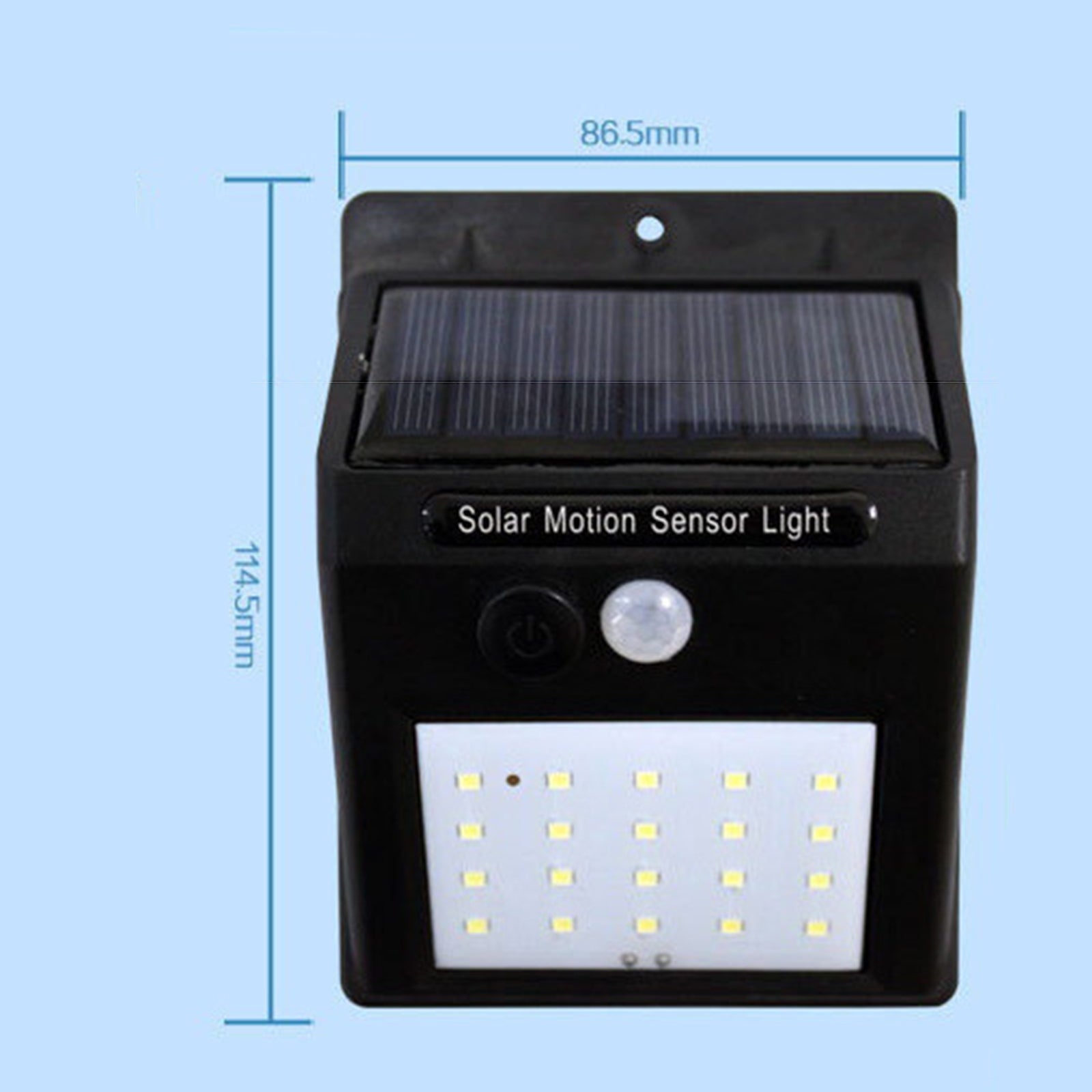 TD® 16 LED Lampe Solaire Extérieure/Eclairage solaires d'extérieur/Lanterne de Jardin-Noir