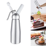 TD® Siphon à Chantilly Professionnel Mousse crème aluminium 500 ml chaud ou froid pack 3 douilles cuisine recette mousse chantilly