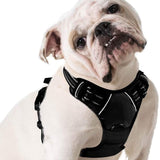 TD® Gilet pour chien/Harnais Chien- Noir taille M -- Réglable Réfléchissant Matériau Respirant