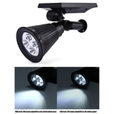 TD® Lampes solaire 4 LED Soleil 2pcs Extérieure/ jardin Eclairage recharge solaires 1.5w 200 Lumen réglable angle de 90 °