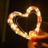 TD® Guirlande lumineuse LED à piles 10M 5M 4M 2M fil de cuivre guirlande lumineuse lumière - Modèle: 10M USB 12V Warm White