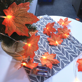 TD® Guirlande Lumineuse LED de style de feuille d'érable de 3m 20LED pour la décoration extérieure d'intérieur de Halloween