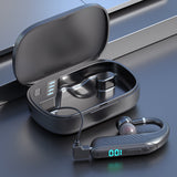 TD® Oreillette Bluetooth Affichage numérique portable sans fil Oreille suspendue Casque de musique de voiture d'affaires