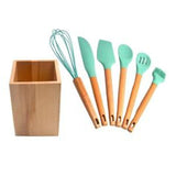 TD® 7pcs outil de cuisson ustensiles de cuisine antiadhésifs portables légers et durables pour d'hôtel