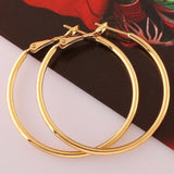 LSC® Boucles d'oreilles géométriques en alliage Boucles d'oreilles rondes polyvalentes de personnalité simple Accessoires