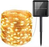 TD® Guirlande lumineuse LED 5-10-20-30-40-50M guirlande lumineuse solaire guirlande fil de cuiv - Modèle: Red 20M 200LED