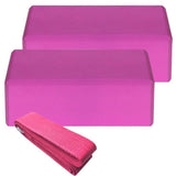 TD® Accessoires Fitness - Musculation,4 pièces Yoga roue coton étirement sangle stabilité blocs Yoga équipement - Type Purple