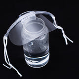 TD® Visière de Protection Réutilisable 10pcs Transparent Protection Visage Anti-Salive Anti-buée Couvre Bouche et Nez Facial Protect