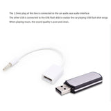 TD® Câble USB de voiture femelle OTG audio de voiture MP3 3.5 vers câble de conversion audio Câble AUX de voiture
