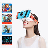 TD® Expérience de jeu immersive 3D stéréo HD lunettes multimédia à distance oculaire réglable à double lentille compatibles avec Swi