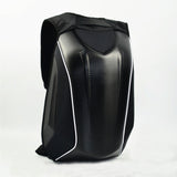 TD® Sac à dos en fibre de carbone moto moto moto voyage loisirs épaule casque sac étanche grande capacité coque dure sac à dos noir