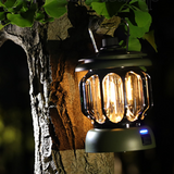 TD® Rétro Camping Lumières Camping Lumières TYPE-C Rechargeable Extérieur Multifonctionnel Portable Éclairage Tente Camping Lumières