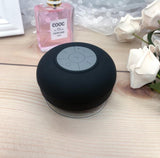 TD® Creative Silicone Ventouse Étanche Sports de Plein Air Subwoofer Haut-Parleur Bluetooth, Noir