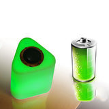 INN® LED lumineux sans fil haut-parleur Bluetooth subwoofer mini télécommande de charge colorée portable-blanc