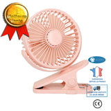 INN® Ventilateur à pince usb mini ventilateur de poche portable ventilateur à pince pour poussette avec aromathérapie