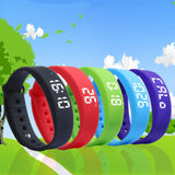 TD® Bracelet intelligent rechargeable podomètre 3D LED bracelet sport montre étanche silicone écologique multifonction bouton rouge