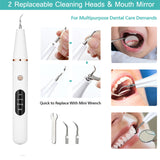 TD® Brosse à dents électrique nettoyeur de dents électrique à ultrasons portable calcul et tartre nettoyeur de dents deux en un