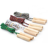 TD® 5 PCS Poignée En Bois Corde À Sauter Sport Fitness Exercice Portable Jeu pour La Maison Plein Air Jouer Couleur  CORDE A SAUTER