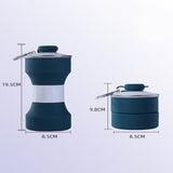 TD® Gourde de fitness sport bouteille d'eau silicone pliant tasse d'eau voyage en plein air camping sport bouteille d'eau télescopiq