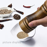 TD® Moulin à poivre manuel moulin à poivre en bois cuisine bouteille d'épices meulage bouteille moulin à poivre noir