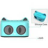 INN® Creative silicone haut-parleur bluetooth subwoofer mini dessin animé chat bluetooth usine audio modèle privé support cadeau ble