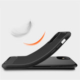 TD® Étui de téléphone portable brossé en fibre de carbone adapté à la housse de protection complète antichoc et anti-chute iphone13m