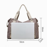 TD® Sac de voyage grande capacité voyage léger portable une épaule sport blanc sac de fitness sac de séparation sec et humide