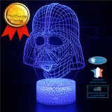 INN® Star Wars série 3D veilleuse 3D coloré cadeau lumière LED tactile télécommande lampe de bureau créatif 3D lumière décorative