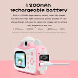 TD® Mini mini SLR HD numérique enfant bouton Polaroid impression appareil photo jouet rose clair mignon portable cadeau d'anniversai