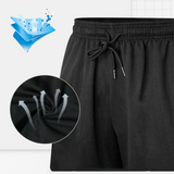 Short sport pour hommes, course à pied séchage rapide, conception d'impression lettres contrastées, pantalon décontracté abso
