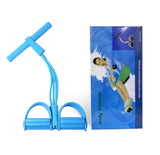 TD® -Extenseur Musculation Élastique de Résistance Exerciceur Rameur Abdominale Jambe Fitness Sport-bleu