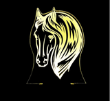 TD® USB Cadeaux 7 Couleurs Changeantes Cheval Led Veilleuse 3D LED Bureau Lampe De Table comme Décoration de La Maison