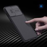 TD® Coque de téléphone à glissière anti-collision adaptée au Samsung Galaxy S21, bordure à 360 degrés avec touche délicate.