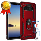 TD® Étui de téléphone magnétique de voiture pour Samsung Galaxy Note8 support d'anneau en métal tout compris combinaison souple et d