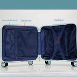 TD® Valise couleur bonbon 18 pouces femme roue universelle petit boîtier de chariot valise embarquement mot de passe boîte valise mâ