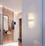 TD® Mur intérieur lumière 6W LED Applique blanc froid moderne mur Éclairage pour chambre à coucher [Classe énergétique A +]