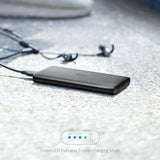 INN® Anker 10000mAh Power Bank Ultra-mince Double Entrée C-Port Charge Rapide Mobile Power Bank A1232 Noir