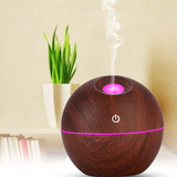 TD® Humidificateur d'aromathérapie à grain de bois USB130ML purificateur d'air humidificateur à ultrasons à billes pour cadeau à  ma