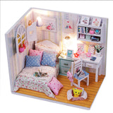 TD® Bricolage petite maison modèle d'assemblage simple petite maison jouet éducatif maison poupée princesse chambre petite amie cade