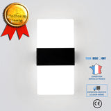 TD® Applique LED Intérieur 5W Applique Murale Acrylique Eclairage Moderne pour Salon Chambre Escalier Couloir | Blanc