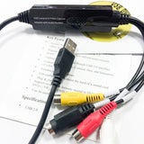 TD® Adaptateur de carte de capture audio vidéo audio vidéo conversion USB2.0 VHS vers DVD RCAScart RCA