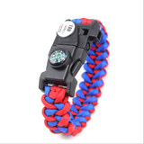 INN® Bracelet de lumière LED de détresse en plein air Camping escalade équipement survie corde nylon Bracelet tressé Bracelet d'urge