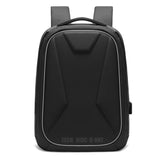 TD® Sac à dos étanche et antivol sac ordinateur sortie décontractée coque rigide simple épaule grande capacité couleur unie charge U