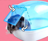 TD® baignoire hamster cochon d'inde bassine mini toilettage propre hygiene écureuil salle de bain accessoire animaux de compagnie