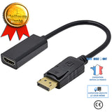 TD® Câble adaptateur Display Port Mâle à HDMI Femelle Câble Adaptateur Convertisseur Full HD / Audio Vidéo / Haute Transmission