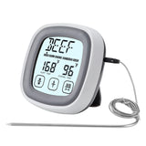 TD® Thermomètre alimentaire sans fil à écran tactile multifonctionnel maison extérieur barbecue thermomètre cuisine minuterie