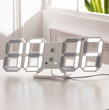 TD® Horloge murale LED 3D Design moderne Horloge de montre numérique | Réveil | Veilleuse | Horloge stéréo numérique créative|vert