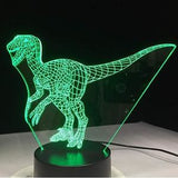 TD® Veilleuse  Lampe 3D Lampe Dinosaure Bleu 7 Couleur Led Veilleuses Pour Enfants Touch Led Usb Table Bébé Sleeping Nightlight Room