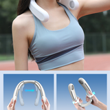 TD® Ventilateur de cou suspendu extérieur ventilateur de refroidissement à semi-conducteur portable ventilateur sans feuilles de cam